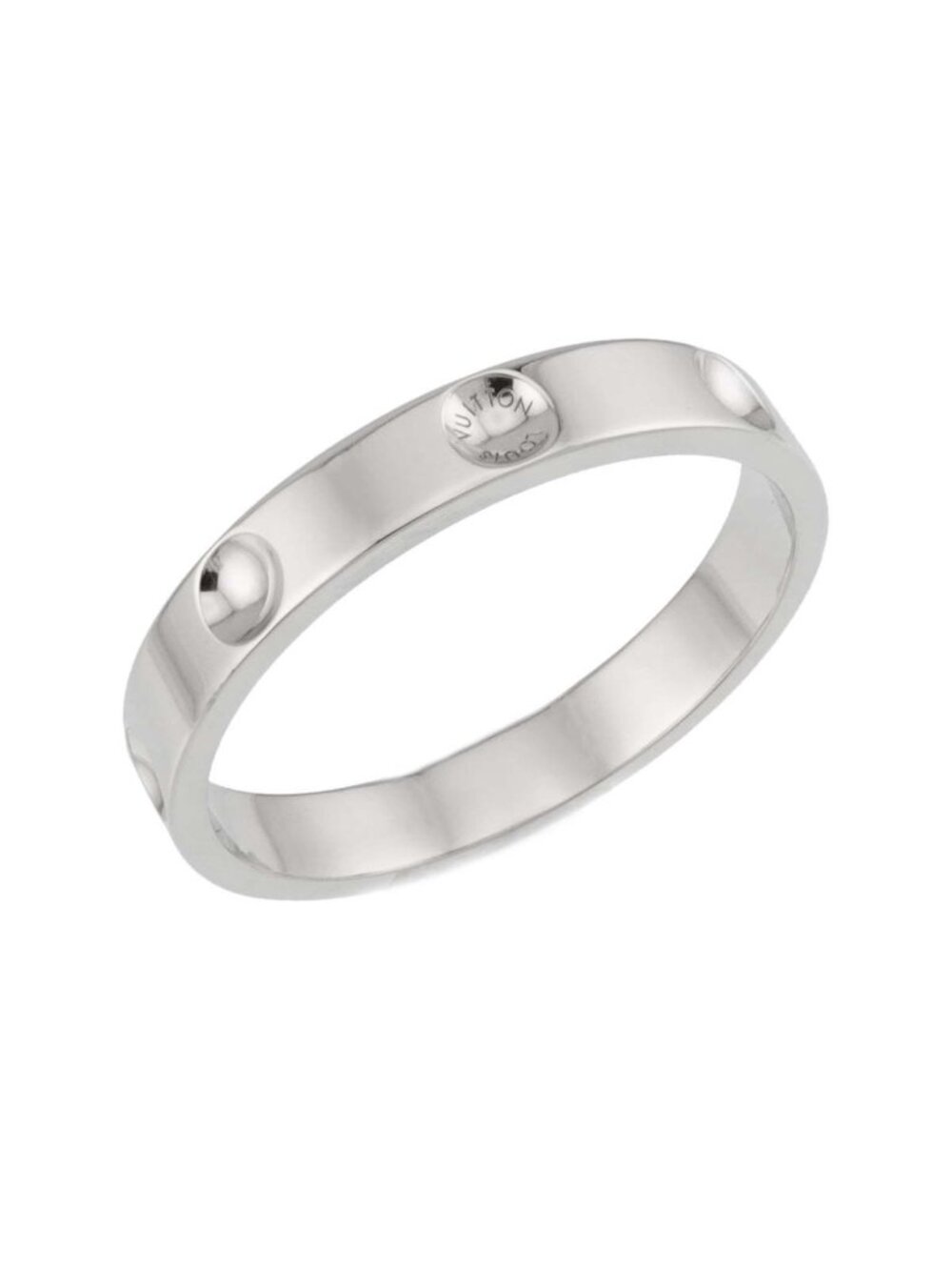 ★SOLD★ Louis Vuitton Alliance Empreinte 63 Ring Pt Platinum Certificate - Picture 6 of 9